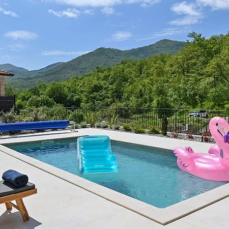 Suzana With Heated Pool And Outdoor Billiards Villa Veprinac
