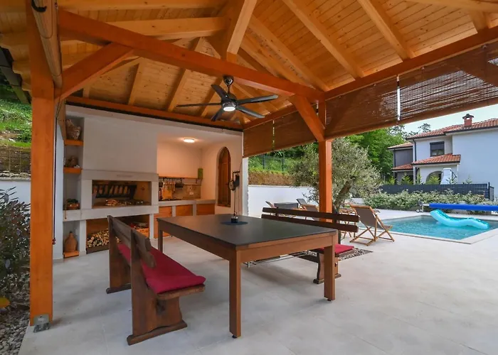 Вилла Suzana With Heated Pool And Outdoor Billiards Veprinac